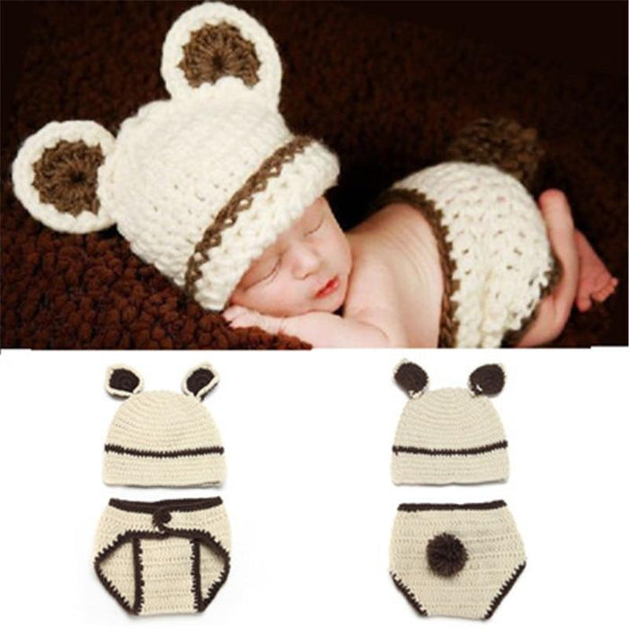 New Knitting Baby Hat Newborn Photography Props Cute Children Pajamas Set For Girls And Boys In Modern New Design