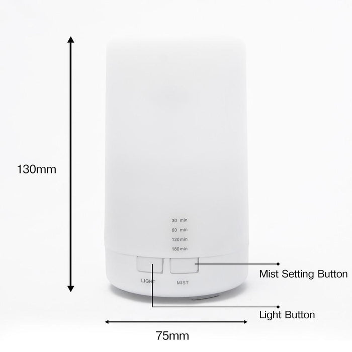 Mini Air Ultrasonic Humidifier USB Charging 5 Color Led Night Light Aromatherapy Essential Oil Aroma Diffuser For Home Car Office