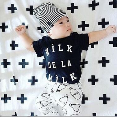 Modern Printed Baby Boy Clothes Sets T-shirt+ Pants Cartoon Printed Clothing Set For Boys In Elegant Design