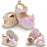 Newborn Baby Girl Striped Bow Sandals Soft Shoes Infants Anti-Slip Sneaker New Fashion Clogs 0-18M