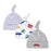 Printed Baby Hats & Caps For Newborn Baby Accessories In Elegant Modern Design Set Of 3PCS For Baby Kids