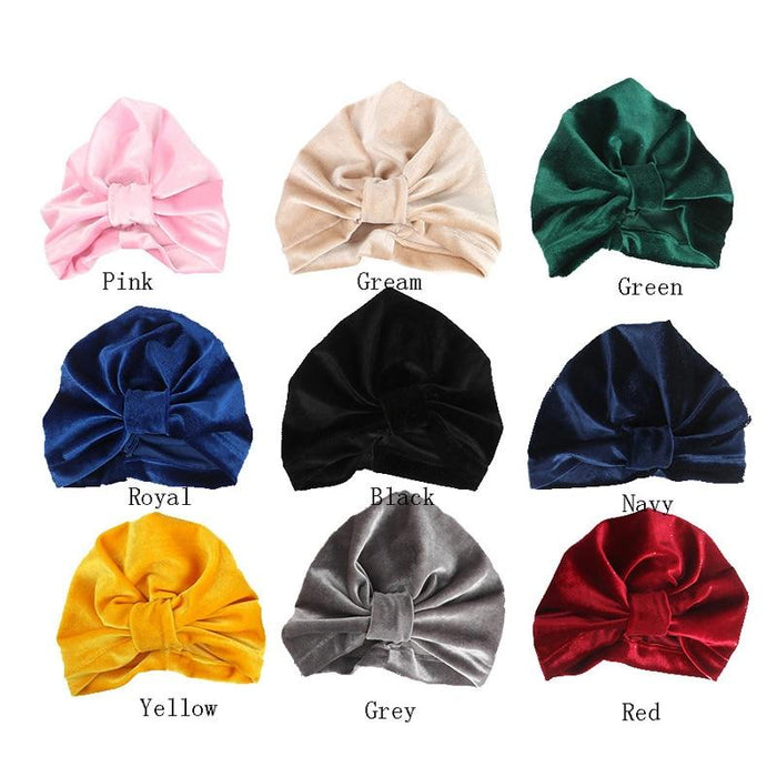 New Modern Baby Hat for Girls Autumn Winter Baby Cap Turban Great for Photography Props Elastic Infant Design