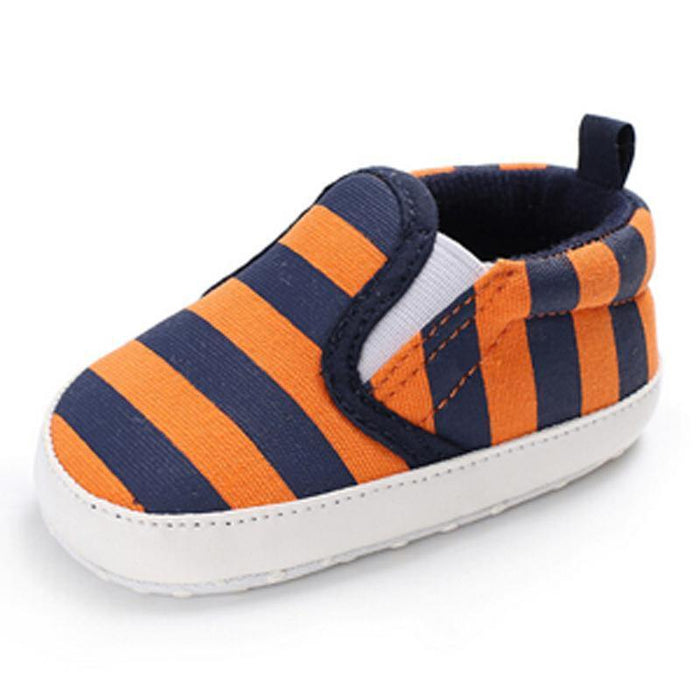 Toddler Infant Baby Shoes Newborn Boys Girls Soft Casual Shoes Striped Shoes 0-18M