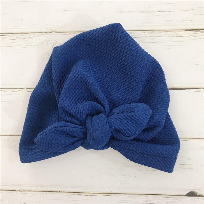 Handmade Baby Hats Rabbit Ears for Infant Children Baby Girls Boho Hat Beanie Scarf Turban Head Wrap Cap For Girls Baby