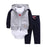 Modern Popular New Set Baby Cotton Long Sleeve Hooded Jacket Pant And Rompers For Newborn Outfits Unisex Clothing