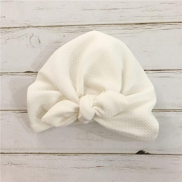 Handmade Baby Hats Rabbit Ears for Infant Children Baby Girls Boho Hat Beanie Scarf Turban Head Wrap Cap For Girls Baby