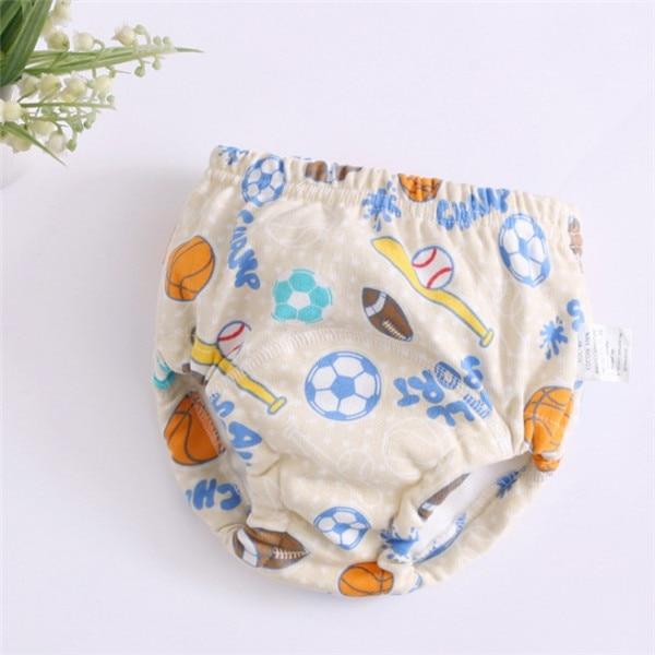 6 Layer Baby Cotton Training Pants Panties Cloth Diapers Reusable Child Nappies Breathable Diaper