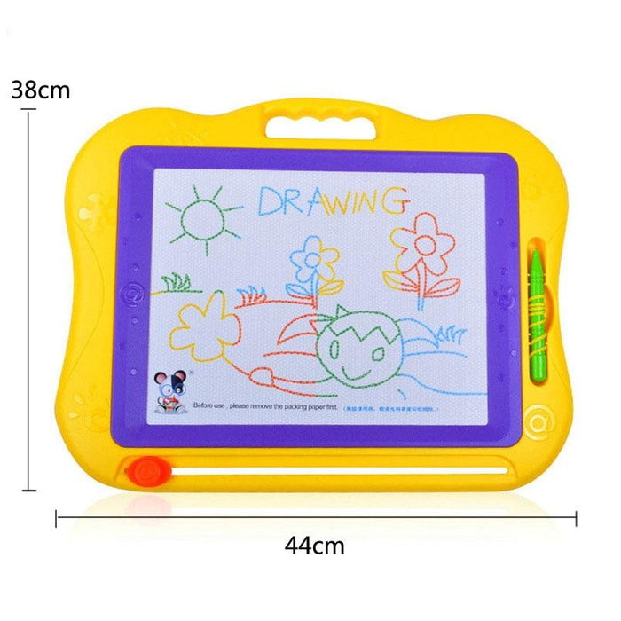 44*38cm Big Size Magnetic Drawing Graffiti Board Toys Kids Sketch Pad Doodle Cartoon Painting With Pen Toy Learning Reusable Toy