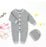 Knitted Newborn Baby Clothes Cotton Baby Romper With Plaid Hat Infant Toddler Jumpsuit For Girls And Boys