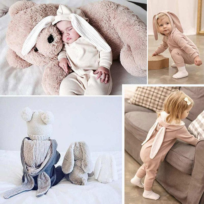 Modern New Lucury Newborn Baby Clothes Bunny Baby Rompers Cotton Hoodie Rabit Romper For Baby