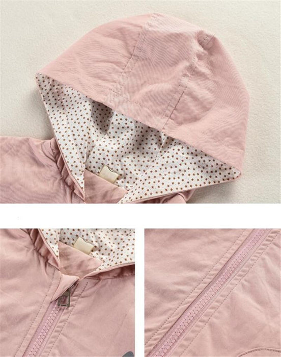 Spring Autumn Newborn Baby girl clothes Hooded baby coat 100% Cotton Children coat