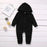 Classic Outfit Toddler Infant Boy Clothing Romper Long Sleeve Black Jumpsuit Playsuit Clothes