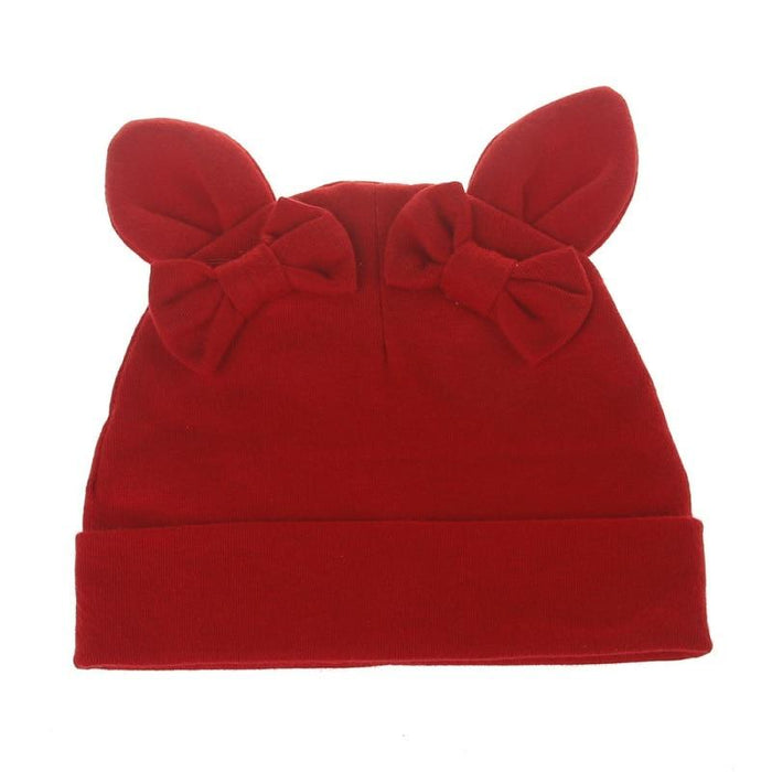 Baby Girl Hat Rabbit Ear Hat For Girls Cotton Bow Knot Children's Cap Toddler Kids Hats Cartoon Hats In Modern New Design