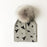 Luxury Modern Unique Toddler Boys and Girls Cartoon Printing Cotton Pompom Cap For Baby Beanie Hat With Pompon For Kids