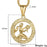 Luxury Gold Men and  Women Zodiac Medalon Necklace Symbol Cool Jewelry Gift