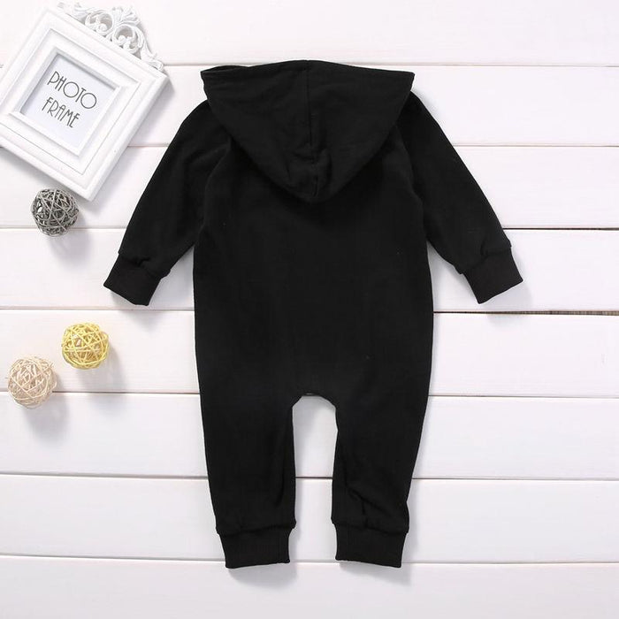 Classic Outfit Toddler Infant Boy Clothing Romper Long Sleeve Black Jumpsuit Playsuit Clothes