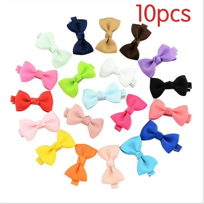 Baby Girls Bow Flower Small Barrettes Hairpins Headwear Kids Hair Clips Headband Hair Accessories For Girls