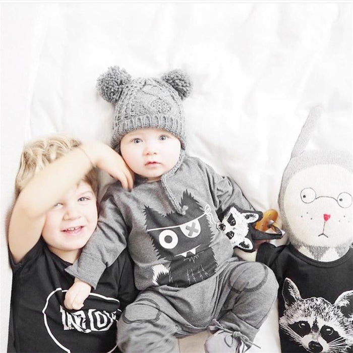 Cartoon Baby Boy Clothes Long Sleeve Baby Rompers Newborn Cotton Baby Girl Clothing Jumpsuit For Boys