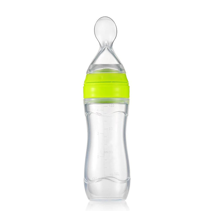 Baby Bottle Leak-proof Food Dispensing Spoon Juice Cereal Feeding Bottle Spoon Food Supplement Bottles For Kids In Modern Design