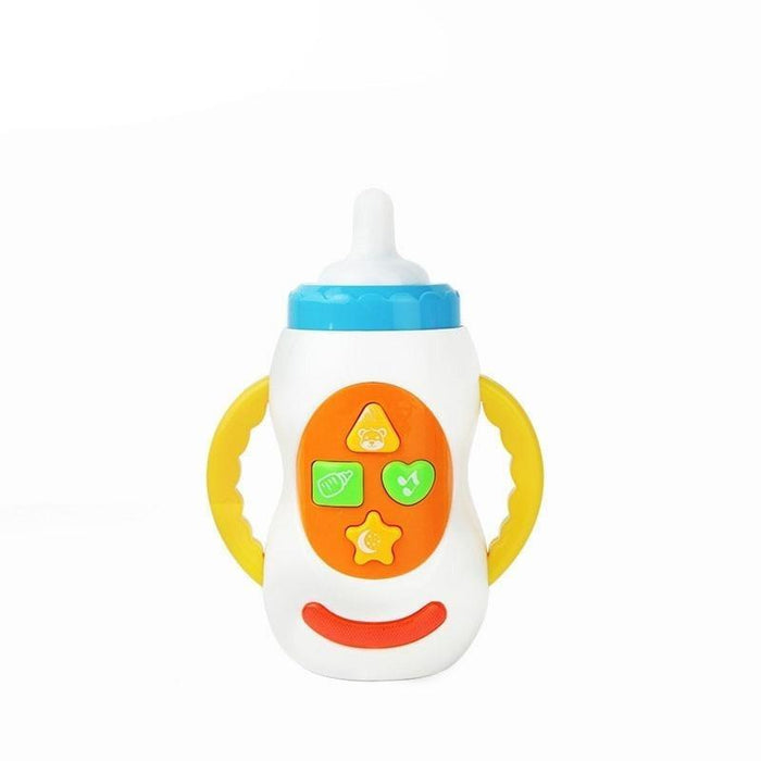 Baby Simulation Milk Bottle Toy LED Flashing Baby Bottle With Sound and Light Toys For Baby