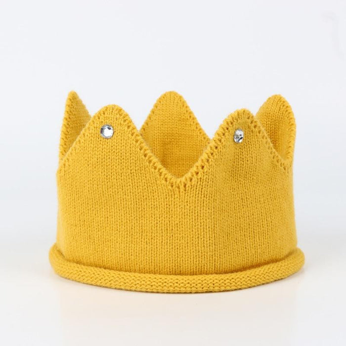 Crown Baby Hat Photography Props Knit Newborn Baby Girl Boy Hat Turban Infant Toddler Beanie Cap For Kids