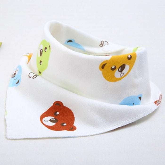 Baby Bibs Cute Cartoon Pattern bib  Burp Cloths Saliva Towel Cotton Infant Burp Cloths Bib For Kids