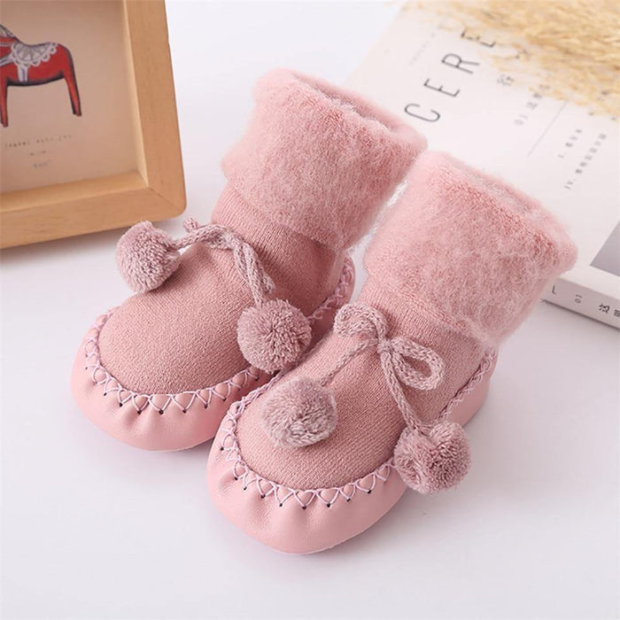 Luxury Modern Elegant Christmas Baby Socks Shoes For Girls and Boys Infant Cotton Baby Leg Warmers Children Floor Socks Anti-Slip Baby Step Socks For Kids