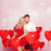 Modern 100Pc Red Pink Balloons 10Inch Love Heart Latex Balloons For Wedding Party and Celebration Helium Balloon Valentines Day Birthday Party Inflatable Balloons