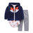 Modern Popular New Set Baby Cotton Long Sleeve Hooded Jacket Pant And Rompers For Newborn Outfits Unisex Clothing