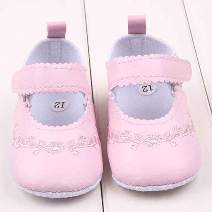 Black Soft Newborn Baby Girl Shoes Prewalker First Walkers Lovely Sneakers Infant Kids Girls Princess Shoes