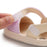 Newborn Baby Girl Striped Bow Sandals Soft Shoes Infants Anti-Slip Sneaker New Fashion Clogs 0-18M