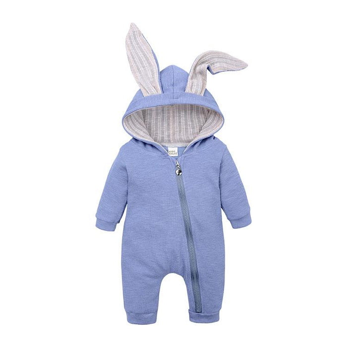 Modern New Lucury Newborn Baby Clothes Bunny Baby Rompers Cotton Hoodie Rabit Romper For Baby