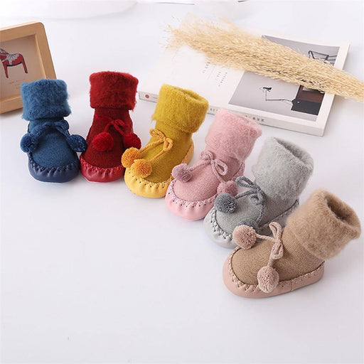 Luxury Modern Elegant Christmas Baby Socks Shoes For Girls and Boys Infant Cotton Baby Leg Warmers Children Floor Socks Anti-Slip Baby Step Socks For Kids