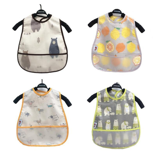 Adjustable Baby Bibs Waterproof Lunch Feeding Bibs Baby Cartoon Feeding Cloth Children Baby Bib for Kids