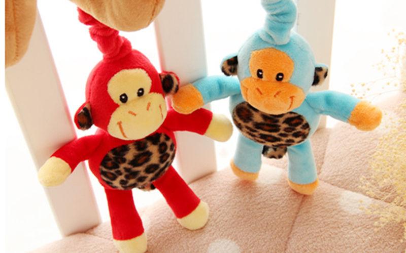 Stuffed Stroller Toys Animal Baby Crib Pram Bed Hanging Educational Infant Baby Rattle For Kids