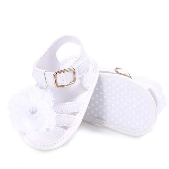 Baby Summer Newborn 0-18M Infant Baby Girls Boys Shoes Solid Non-slip Party Bow PU Leather Breathable Toddler Shoes