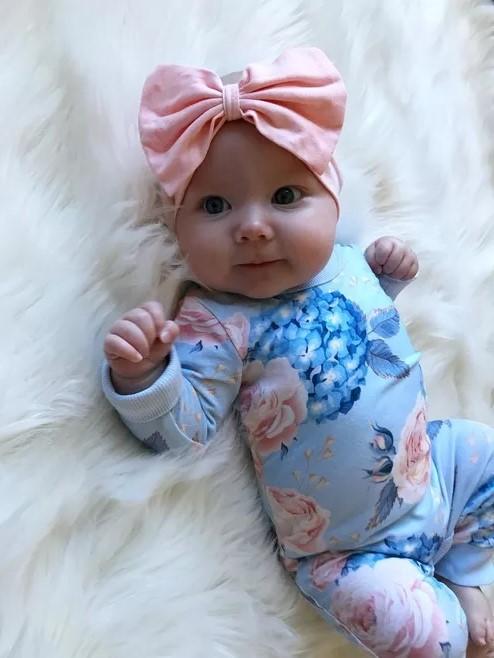 New Fashion Newborn Romper Floral Jumpsuit  Baby Playsuit Girl Outfit Clothes Set For Girls