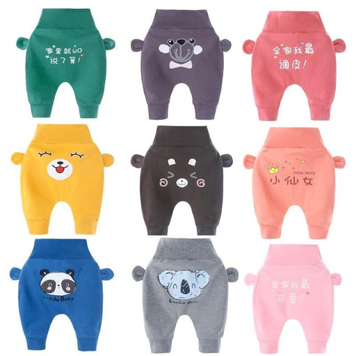 New Style Kids Clothes Baby Boys Girls PP Pants Newborn Toddler Baby Pants For Children In Casual Clothing Style With Bear Design and Bears Ears Like Details