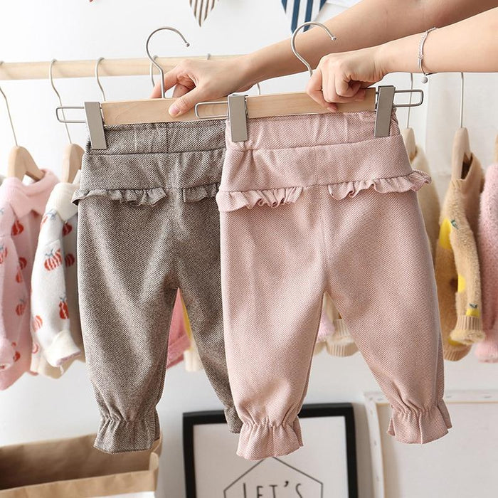 Clothing for Baby Girls Pants Dot Polka Bow Ruffles Casual Trousers Girls Princess Long Pant Children Clothes