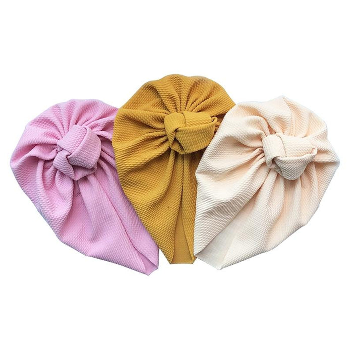 Cute Bows Baby Hat Knot Intant Baby Girls Newborn Turban Soft Children Kids Toddler Beanie Cap