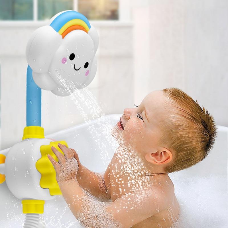 Modern Shower Toy For Kids Baby Water Game Clouds Model Faucet Shower Water Spray Toy For Children Squirting Sprinkler For Kids