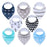 8PCS/SET Pack Baby Bandana Organic Absorbent Soft Cotton Drool Bibsfor Teething And Feeding Bib For Baby and Kids Feeding