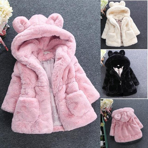 Winter Baby Girls Clothes Coat Fleece Show Jacket Warm Snowsuit 1-7Y Baby Hooded Jacket Children's Outerwear In Modern Elegant Design