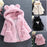 Winter Baby Girls Clothes Fur Coat Fleece Warm Hooded Jacket Children's Outerwear Coat For Girls