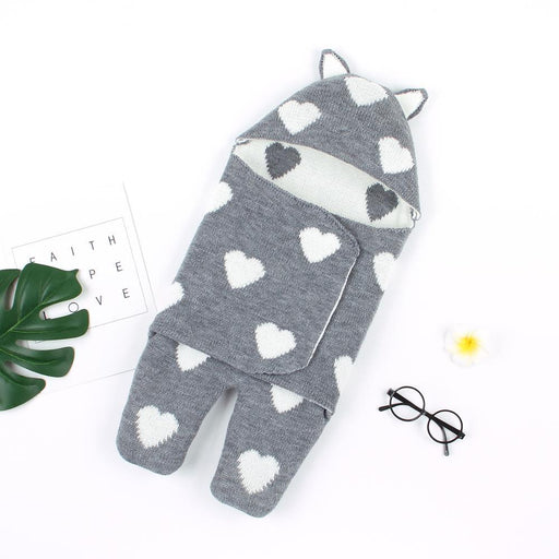 Baby Sleeping Bags Envelope Winter Warm Knitted Sleep sacks for Newborn Infant Stroller Bed Swaddle.