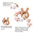 Wooden Teether Hedgehog Crochet Beads Wood Crafts Ring Engraved Bead Baby Teether Wooden Toys For Kids Rattle