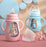 Modern Glass Baby Bottle Straw Drop-resistant Water Drink Bottles for Baby Milk Bottle for a Child