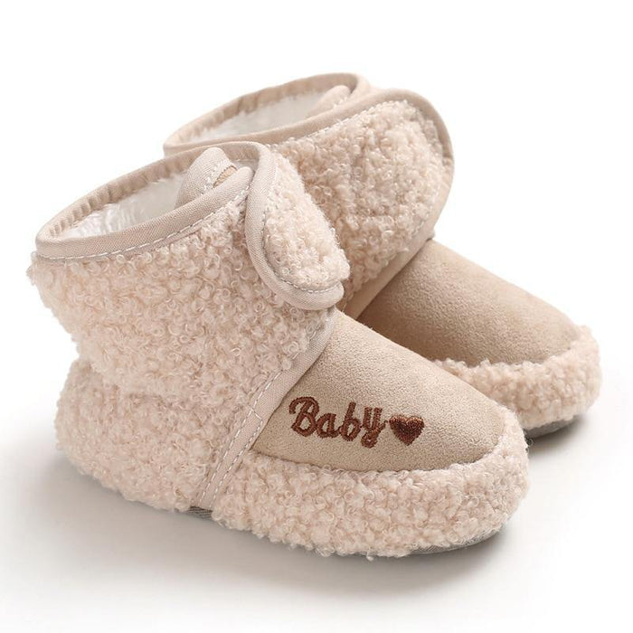 Newborn Soft Baby Boys Girls Toddler Shoes Comfortable Bottom Infant Shoes Warm Snow Boots