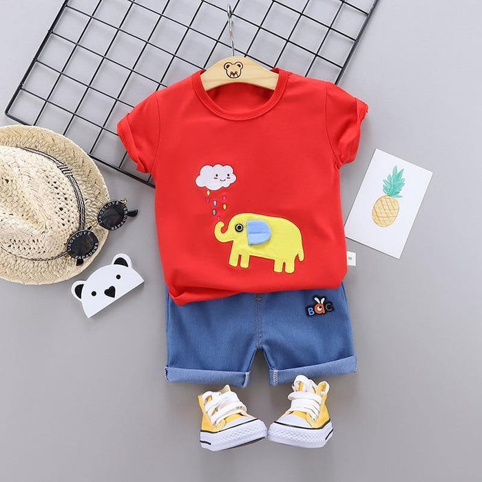 Fashion Infant  Clothing Set for Boys and Girls Cute Summer Casual Clothes Set  Top+Shorts Kids Clothes Summer Edition T shirt and Pants Set