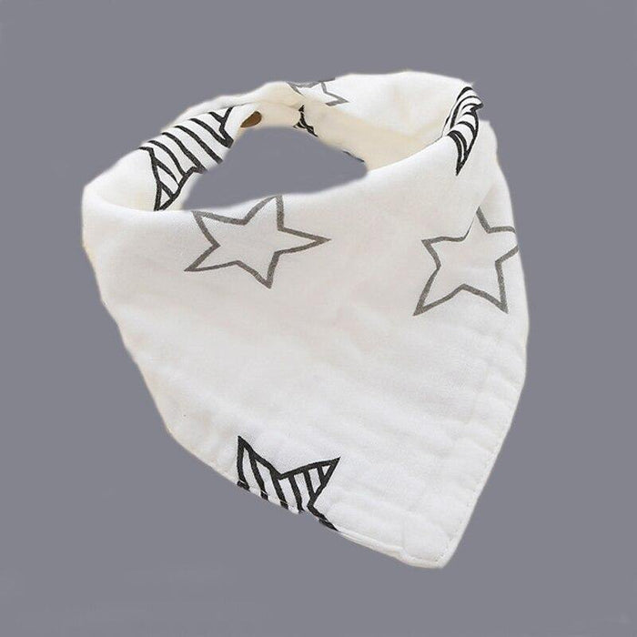 Modern 5PCS/Pack Cotton Baby Bibs 4 Lyers Girls Boys Triangle Feeding Burp Cloth  Collar Scarf For Feeding